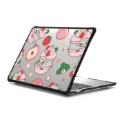 MacBook Pro 13-inch (M1 / M2 / Intel) Impact Case Cute Sloth in Strawberry Macaron with Peach & Cherry - Kawaii Animal with Sweet Food & Fruit