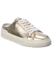 Stuart Weitzman Skater Mule Leather Sneaker