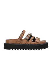 leather sandals 35 LAMINATED GOLD
