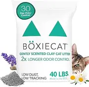 Boxiecat Gently Scented Premium Clumping Cat Litter - Clay Formula - Ultra Clean Litter Box, Longer Lasting Odor Control, Hard Clumping Litter, 99.9% Dust Free