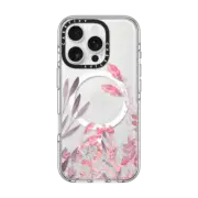 iPhone 16 Pro Clear Case MagSafe Compatible Pretty in Pink