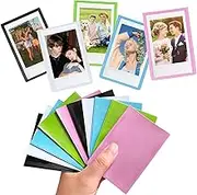 10Pcs Magnetic Picture Frame 2x3Inch Mini Photo Reusable 5 Colors Magnet Fridge Picture Sleeves for Instax Mini Film Picture Magnetic Photo Fridge Frame Pocket for Refrigerator,Office Cabinet(10)