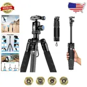 Compact 54.3" Carbon Fiber Tripod with Inverted Ball Head for Low Angle Shots