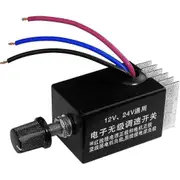 1Pc Motor Speed Regulator DC 12V/24V 10 a Motor Speed Controller Switch for Car Truck Fan Heater Co As shown