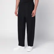 [Jil Sander] Black technical gabardine trousers 48 IT Black