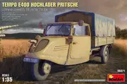 MiniArt 1/35 Tempo E400 Hochlader Pritsche. German 3-Wheel Delivery Truck Plastic Model Kit