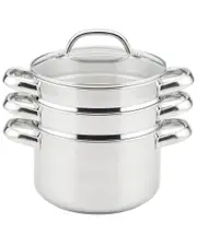 Prestige Stainless Steel Steamer Set With Bonus Steamer Basket 4qt