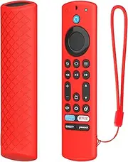 USTIYA Remote Control Case for 2023 Fire TV Stick 4K Max 2nd/Fir TV Omni Series/FireTV 4-Series Remote,Toshiba/Insignia FirTV/Hisense TCL Smart TVS Silicone Protection (Red)
