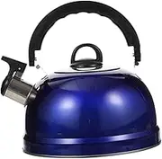 LAPYAPPE 1Pc Stainless Steel Whistling Teakettle Boil Water Kettle for Home Use Suitable for Gas Induction Cookers Random Top Design Comfortable Grip Handle