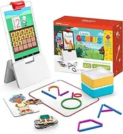 Osmo-Little Genius Starter Kit for Fire Tablet + Early Math Adventure-6 Educational Games-Ages 3-5-Counting, Shapes & Phonics-STEM Toy Gifts-Ages 3 4 5(Osmo Fire Tablet Base Included-Amazon Exclusive)