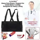 LUMBAR LOWER BACK BRACE BELT INDUSTRIAL GRADE LIFTING SUPPORT SUSPENDERS STRAPS