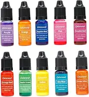 Candle Dye 10 Colors Candle Wax Dye 10ml/Bottle Candle Colour Dye Vivid Oil-Based Soap Dye Highly Concentrate Candle Colour for Candle Making Supplies
