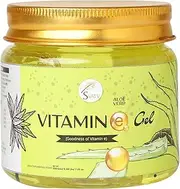 SVATV Viamin - e Aloe Vera Gel | Soothing Skin Hydration | Fighting UV-related skin damage | Lighten Dark Spots | Paraben & Sulfate Free - 200g | 7.05 Oz | 0.44 Lbs