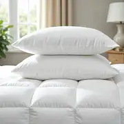 Duck Feather & Down Quilt 500GSM + Duck Feather and Down Pillows 2 Pack Combo