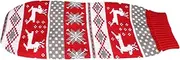 VERDANVERSE Christmas Elk Pattern Dog Sweater Warm Pet Outfit for Parties Reindeer Design Durable Material for Holiday Celebrations and Daily Wear