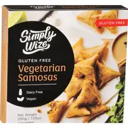 Simply Wize Gluten Free Vegetarian Samosas 200g
