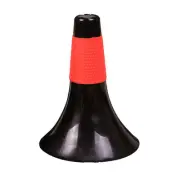 (Black+Red)Cone Soccer Barrier Plastic Marker Holder Football Basket Skatin EC