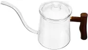 Long Spout Glass Coffee Pot Desktop Tea Kettle for Precise Pouring for Home Brewing Coffee Tea Versatile Design for Daily Use