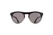 Serengeti Sunglasses Kingman SS572005 Shiny Black to Clear Saturn Polarized Smoke