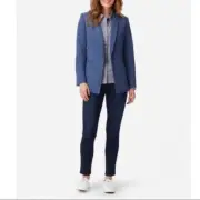 NWT Pendleton Women’s Seasonless Wool Blazer Sz 10 Prussian Blue