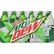 Diet Mountain Dew Soft Drinks Soda 16.9oz Bottles 24 Pack Mtn Dew Limited