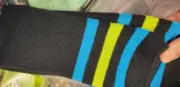 Boys Tony Skateboard Hawk Brand Black Stripe Non Slip Slipper Socks OSFM