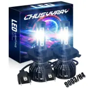 9003 H4 LED Headlight Bulbs Clear White High Low Beam 60W 6000LM 6000K 2x (for: Mitsubishi)