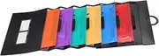 GRIRIW Folder Wall Document Holder Hanging File Holder Receipt Coupon Organizer Mail Organizer Wall Mounted File Wall Organizer Card Ticket Holder Portable Paper Organizer Black Plastic
