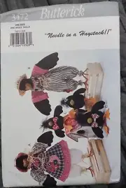 Butterick Pattern 3472 "Needle in a Haystack" Craft 17" Crows & 6" babies