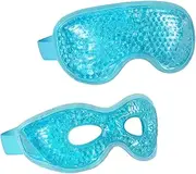 Summer Eye Pads 2 Pack Fatigue Relief Cooling Eye Masks Reusable Ice Packs for Men Women