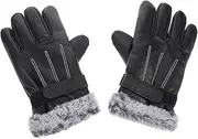 GANAZONO 1 Pair Men Thermal Touch Screen Winter Gloves Non Slip Ski Gloves for Outdoor Sports Warm Mitts for Snowboarding and Skiing for Cold Weather Activities