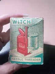 "Vintage 1960s Witch Needle Threader – Automatic Sewing Kit Deadstock