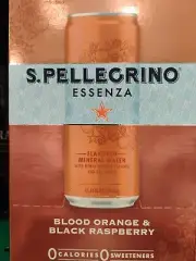 San Pellegrino Essenza Blood Orange 8 Cans 0 Calories And 0 Sweeteners 8ct