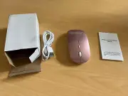 Rechargeable Wireless Mouse for Macbook and PC, Pink