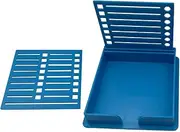 Sticky Note Holder Compatible with P'ost-It Notes, T'o-Do Item Sticky Pads Dispenser with Stencil, 3.5x3.7 Memo Pad Organizer with Lines Box Drawing Template, Desktop Supplies for Offices Home School