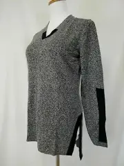 Smartwool Shadow Pine Tunic Sweater Women's NWT Small Black/Moonbeam Marl
