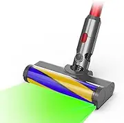 Unikstone LED Soft Roller Clean Head Compatible with Dyson V7 V8 V10 V11 V15, Illuminating Hidden Dust and Debris and Ideal for Smooth Hard Floors