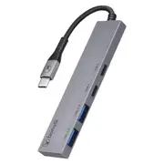Bonelk Long-Life USB-C 4-in-1 Multiport Slim Hub - Grey [ELK-80048-R]