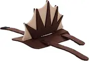 Housoutil Lizard Costume Harness for Pets Adorable Felt Outfit for Chameleons Bearded Dragons and Lizards for Halloween Birthdays and Photo Shoots Light Brown