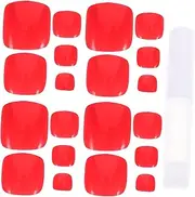 Healeved 24pcs Nail Decal Press on Nails for Women Toe Nail Fake Nails Fake Toenails False Nails Full Cover Press on Toenails Artificial Nails Nail Tips False Nails Short Nail Dipping