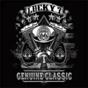 LUCKY 7 BIKES BOOZE BROADS POCKET TEE T SHIRT BLACK