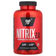 BSN, Nitrix® 2.0, Concentrated Nitric Oxide Precursor, 180 Tablets