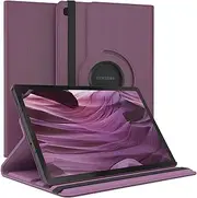 [Vultic] Rotating Case for Samsung Galaxy Tab S6 Lite 10.4 2024/2022/2020 [P620/P625/P613/P619/P615/P610], 360 Degree Stand [Auto Sleep/Wake] Flip Leather Smart Tablet Cover (Purple)