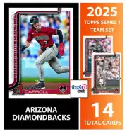 2025 Topps Series 1 Baseball Team Set 14 Cards Arizona Diamondbacks Corbin Carro