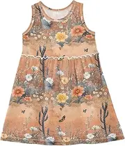[Caihoyu] Toddler Girl Summer Dresses Toddlers Fashion Spring Dresses Party Dress, Multicolor12, 6 Years