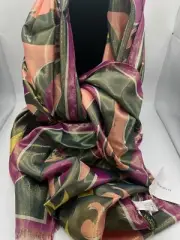 Emilio Pucci double sided scarf shawl with shimmer Silk