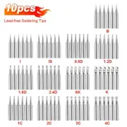 Reliable and Efficient Solder Iron Tips Set (10pcs) for Satisfying Soldering