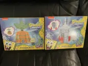 SpongeBob 2X SNAP & SWITCH Sandy’s Rocket & Pineapple House NEW