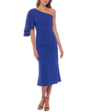 Marina Sleeveless Solid Midi Dress
