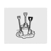 2 x 'Bucket and Spades' Microfibre Lens / Glasses Cleaning Cloths (LC00025565)